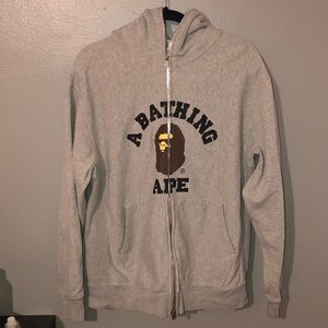 A bathing up zip up hoodie